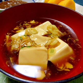 ■10分で..豆腐の麺つゆアン仕立て